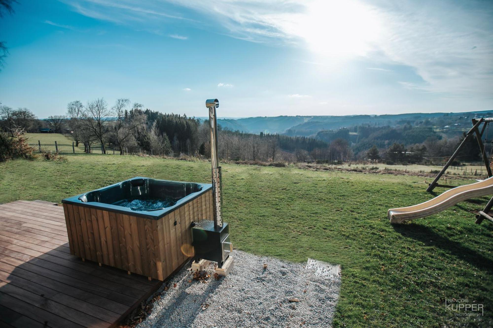 Villa Le Noir Flohay 30 Pers - Malmedy, Vue, Wellness Exterior foto