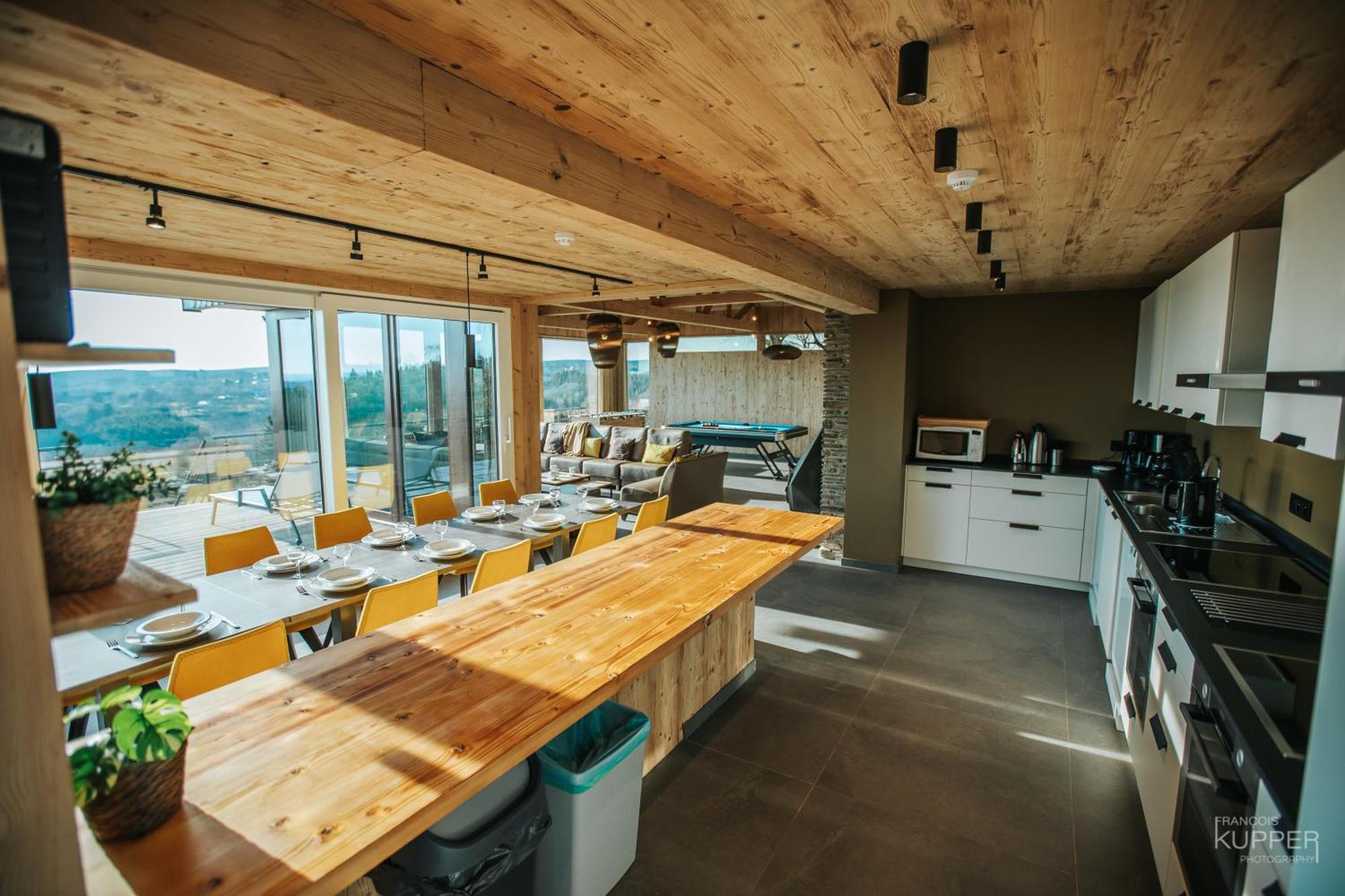 Villa Le Noir Flohay 30 Pers - Malmedy, Vue, Wellness Exterior foto