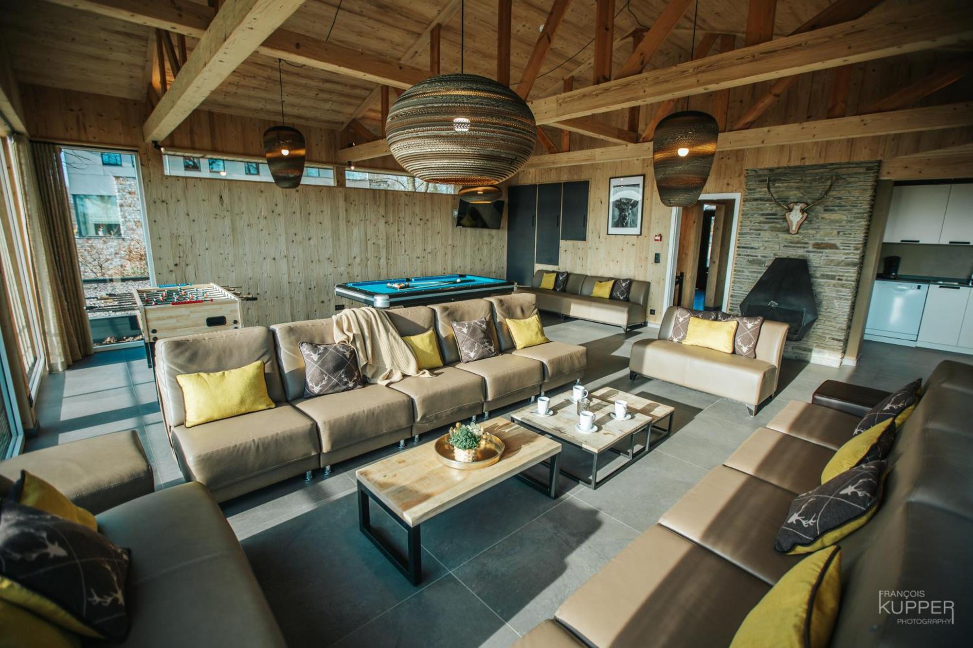 Villa Le Noir Flohay 30 Pers - Malmedy, Vue, Wellness Exterior foto