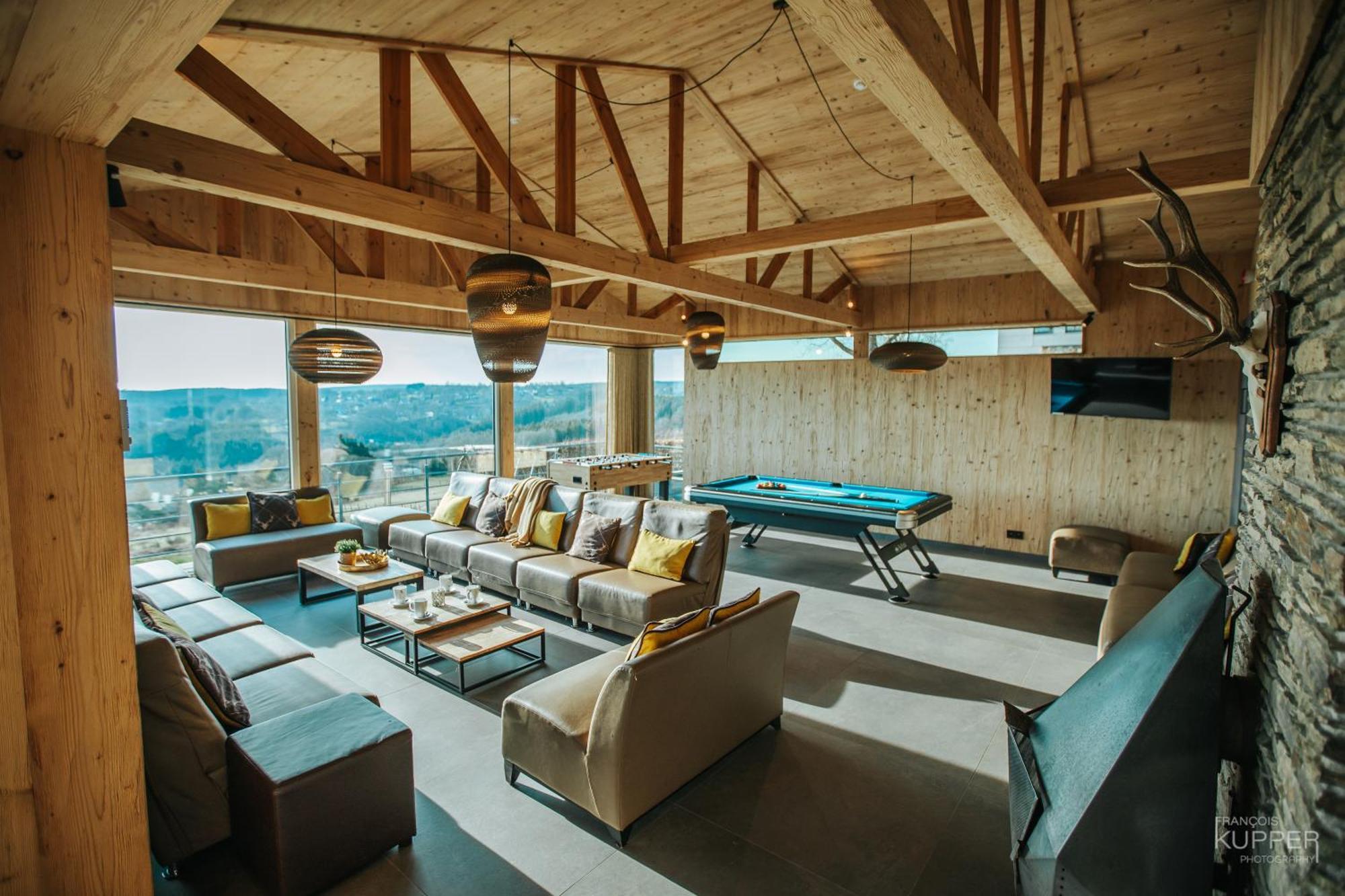 Villa Le Noir Flohay 30 Pers - Malmedy, Vue, Wellness Exterior foto